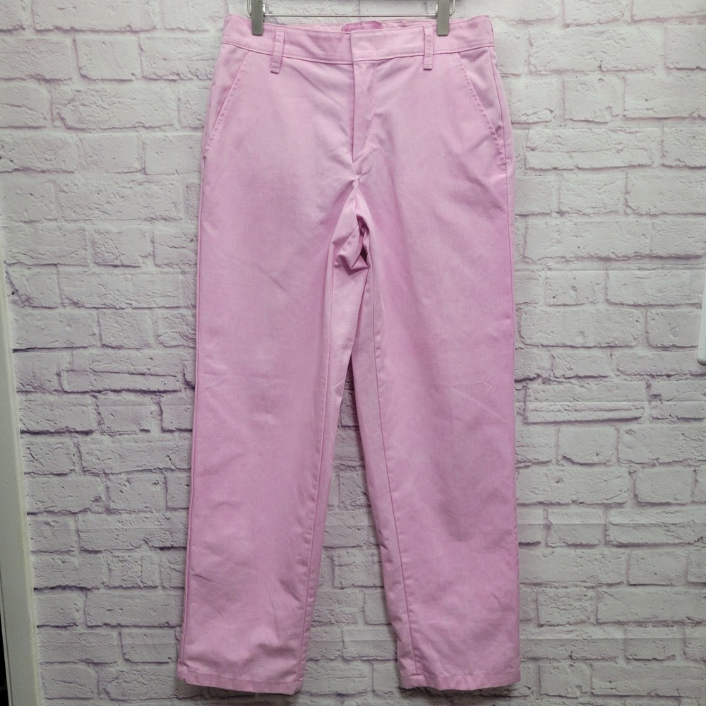 Red Kap Pastel Pink Work Chino Pants Mens 32x33 Baggy Minimalist Business Casual